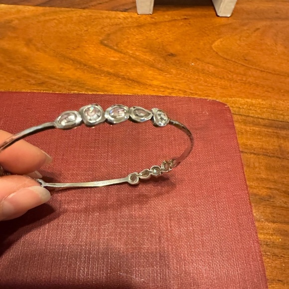 Silpada Magnifique Bangle Bracelet CZ & 925 Sterling Silver - Picture 5 of 11